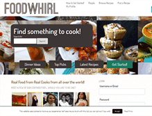 Tablet Screenshot of foodwhirl.com